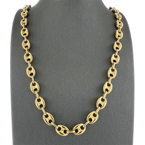 gucci link chain 24k|14k gold gucci chain necklace.